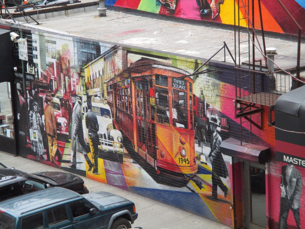 Un autre street art (puisque c'est un élément important d'un de mes romans, j'ai pris beaucoup de photos de fresques murales), cette fois plus proche du McKittrick Hotel.